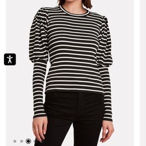 Veronica Beard Puff Sleeve Lyon Top